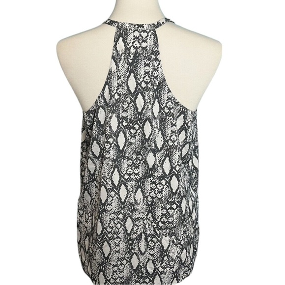 Banana Republic Sleeveless Racerback Halter Top Snake Print Small NWT - Picture 3 of 12